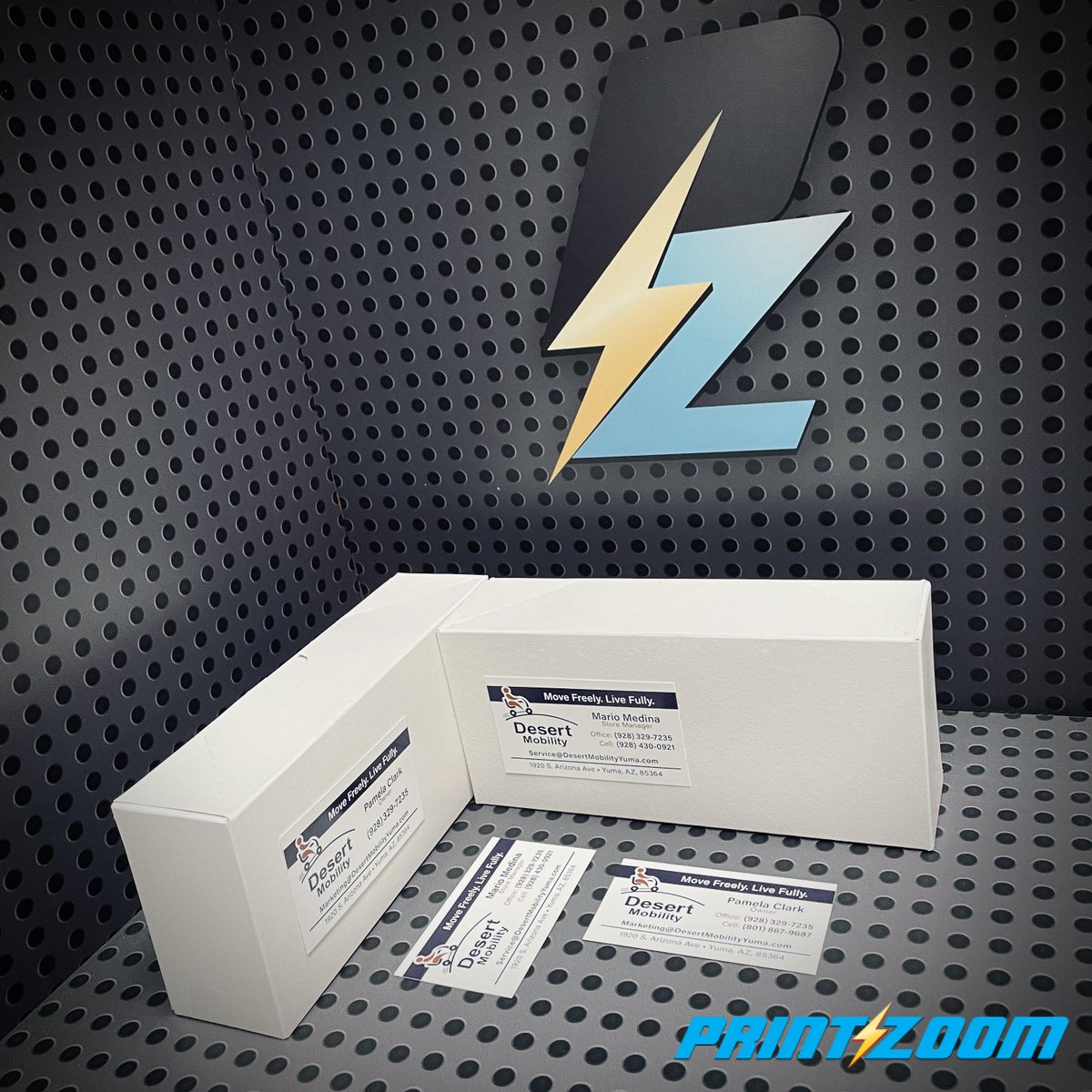 PrintInAFlash's tweet photo. 500 business cards for Desert Mobility on sturdy 16pt C2S stock—vibrant, professional, and ready to impress. ✅

Thanks you for trusting us!

Need custom cards? We’ve got you covered.

 #BusinessCards #printmaterials #photo#SmallBizLove  #YumaDesign #PrintZoom #Printinaflash https://t.co/O8Vpzk7IJx