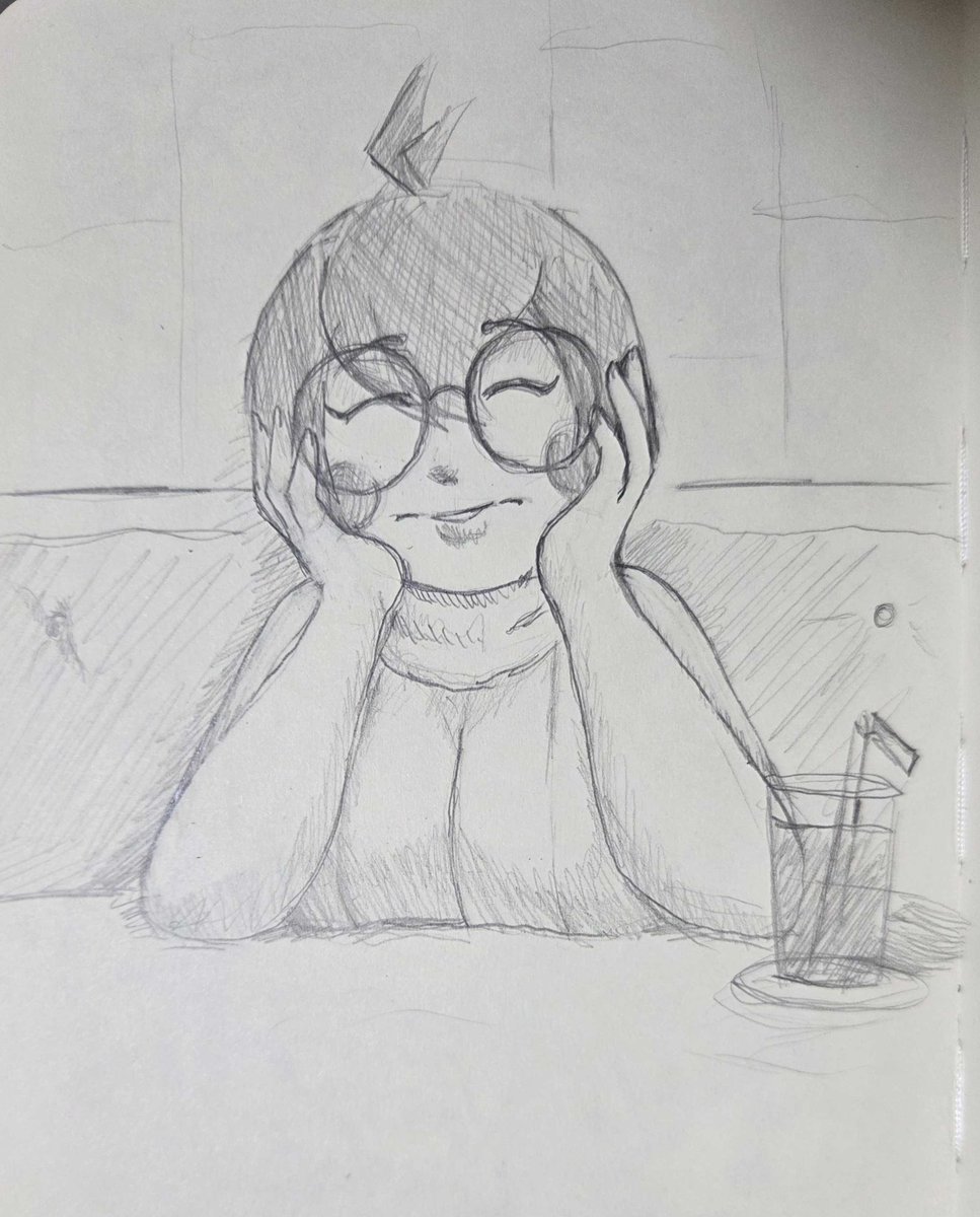 Cas_Creates's tweet photo. Coolin' off at a diner with Cas! 🥤 https://t.co/zHEs0mlFda