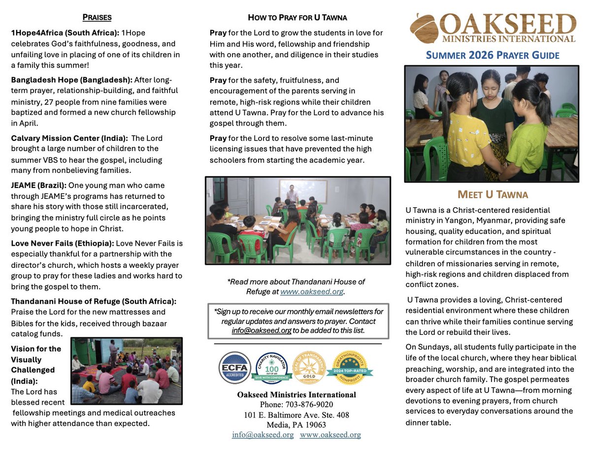 Oakseed's tweet photo. Download and print Oakseed's Summer Prayer Guide: https://t.co/ylet6Tvpm3 https://t.co/uBNMLzOs2g