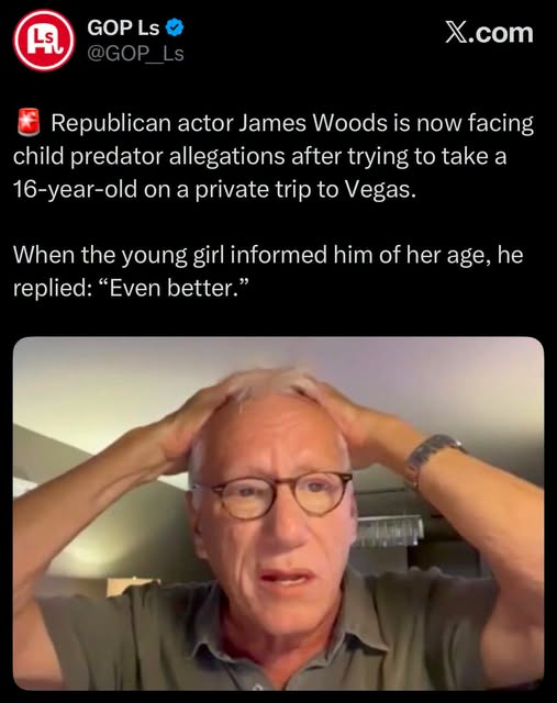 cdmccracken's tweet photo. @RealJamesWoods https://t.co/MgrMgQFnH2