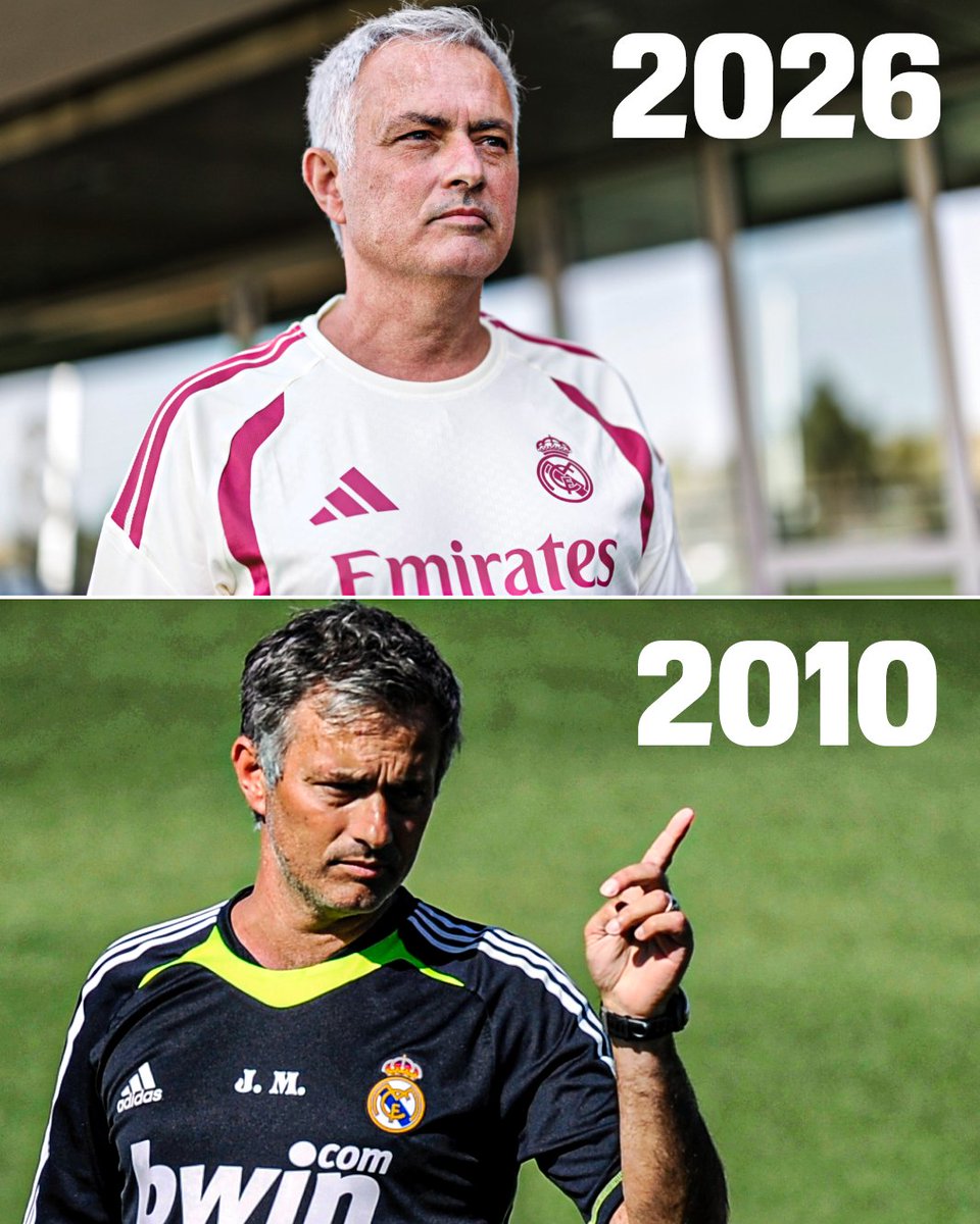 ESPNUK's tweet photo. Jose Mourinho is back at Real Madrid for a new era 🧠 https://t.co/axkqcDbF9G