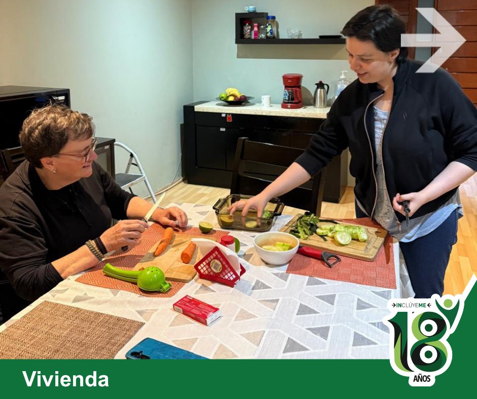 incluyeme_org's tweet photo. Pamela dio un paso más hacia su vida independiente. 🏡💚

Durante sus primeros días de integración al Servicio de Vivienda puso en práctica lo aprendido en el Taller de Vida en el Hogar, fortaleciendo habilidades y una vida más autónoma.

Cada comienzo abre nuevas oportunidades. https://t.co/qRFDgShJFt