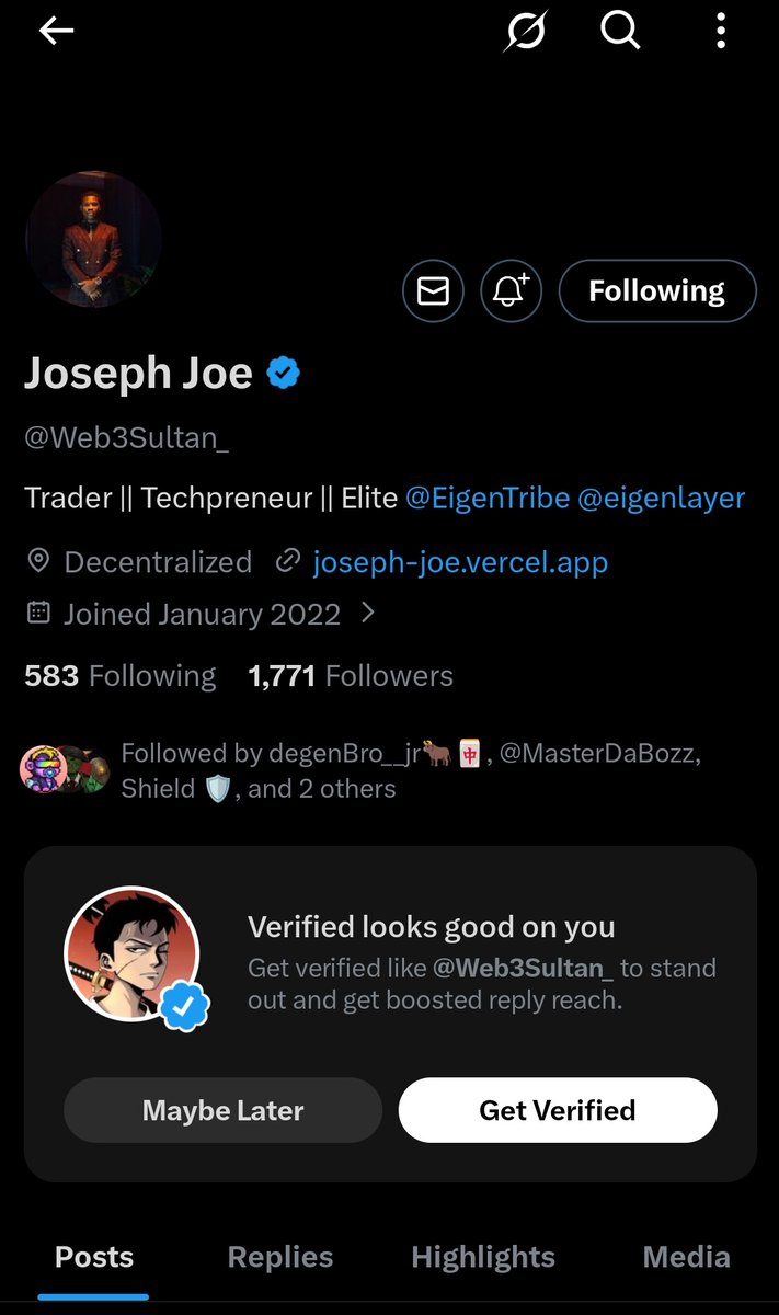 ChaseWeb2's tweet photo. @MasterDaBozz @Web3Sultan_ Congratulations to me https://t.co/PX0kuJr2pd