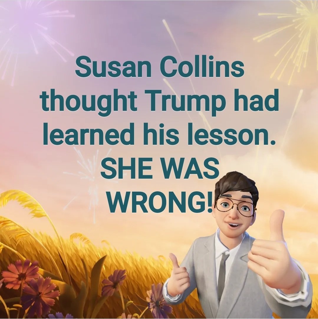 BruceCesar14005's tweet photo. @SenSusanCollins #SusanCollinsIsWrong https://t.co/zzh9qzIL9S