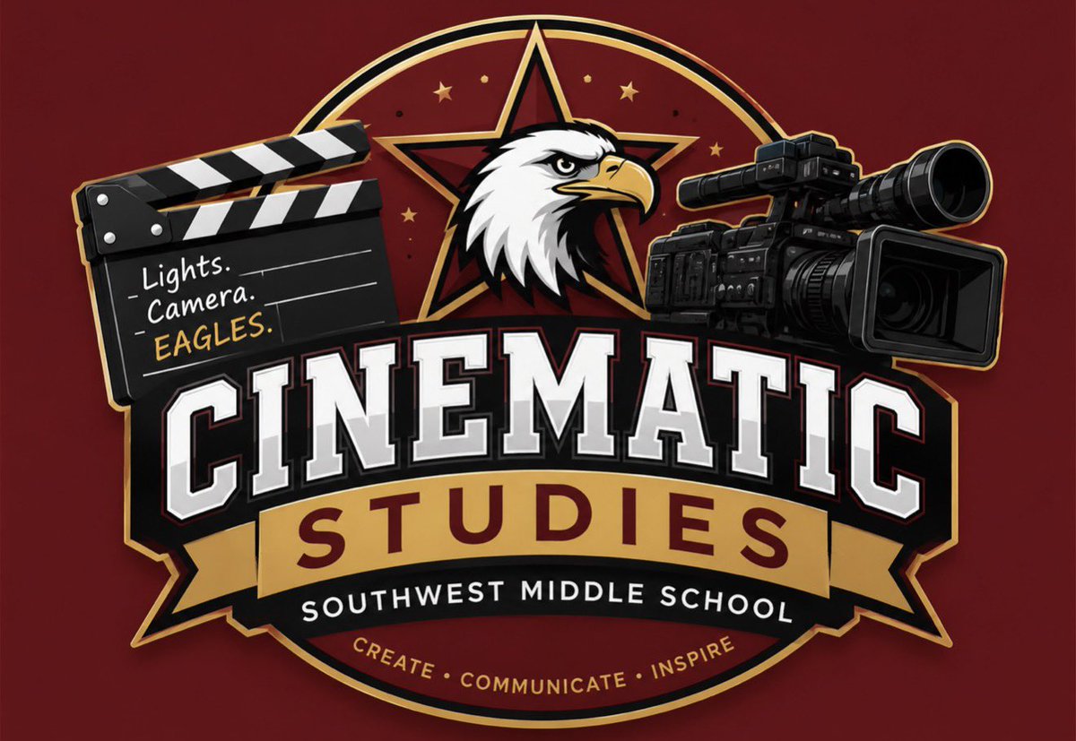 SWMSEagles's tweet photo. 🎬 Lights. Camera. EAGLES. 🦅

The future of storytelling starts at Southwest Middle School!

Our Cinematic Studies Program empowers students to become filmmakers, storytellers, videographers, editors, broadcasters, and creative leaders. From behind the camera to behind the scenes, our Eagles learn real-world media production skills while bringing their ideas to life.

🎥 Film Production
🎬 Video Editing
📹 Broadcasting & Storytelling
🎙️ Creative Collaboration

Because at SWMS, we’re not just watching the future—we’re creating it.

Lights. Camera. Eagles.
#RiseOfTheEagles #SWMSEagles #CinematicStudies #LightsCameraEagles #StudentCreators #FutureFilmmakers #EveryStudentEveryDay #ExcellenceWithoutException
@SCCPSS