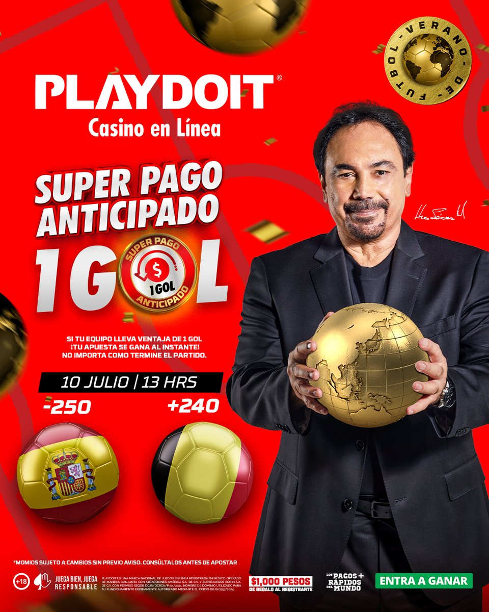 playdoitmexico's tweet photo. ¡Sobrinos, hay 🎁 🎁 para hoy!

Regalaré 5 bonos para los que le den Like, RT y comenten con el HT #ViernesDeBonosPlaydoit 

Así de fácil, así de sencillo, los ganadores tendrán que seguirme y si quieren apostar el SUPER PAGO ANTICIPADO PLAYDOIT, denle clic