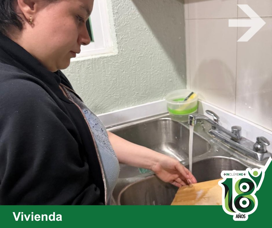 incluyeme_org's tweet photo. Pamela dio un paso más hacia su vida independiente. 🏡💚

Durante sus primeros días de integración al Servicio de Vivienda puso en práctica lo aprendido en el Taller de Vida en el Hogar, fortaleciendo habilidades y una vida más autónoma.

Cada comienzo abre nuevas oportunidades. https://t.co/qRFDgShJFt