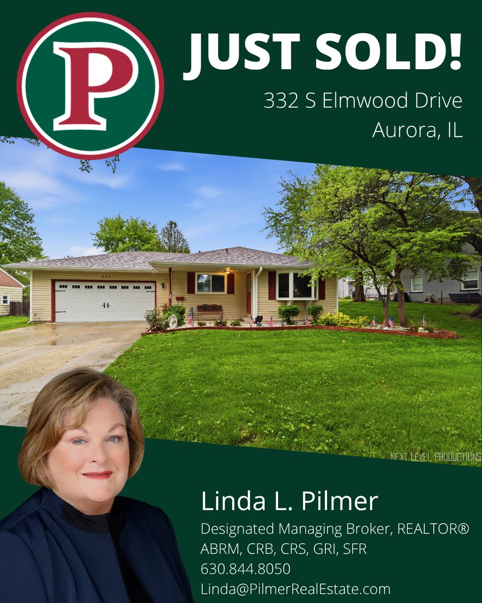 PilmerRE's tweet photo. 🏡 #JustSold by Linda L. Pilmer! Thinking of selling? Contact Pilmer Real Estate! #Closed #RealEstate #AuroraIL https://t.co/YQpLQp8Soz