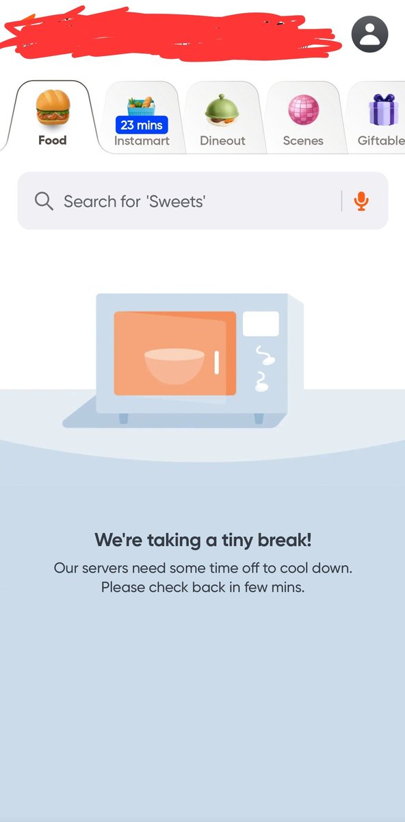 GosaviPawan's tweet photo. Hi Swiggy, I wanted to know if Swiggy is down in Hinjewadi Pune Area 4100057?
@SwiggyCares https://t.co/9ntgXddspx