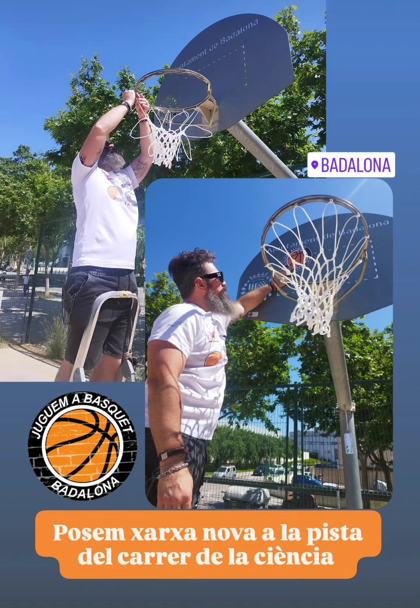 juguemabasquet's tweet photo. Continuem posant a punt les cistelles dels carrers de Badalona, després d'anys de deixadesa.... 

Aquest és el bressol que volem.. 

Pista del carrer de la ciència 

#badalona
#juguemabasquet
#bressoldelbasquet
#barcelona https://t.co/BgRM8rWzKg