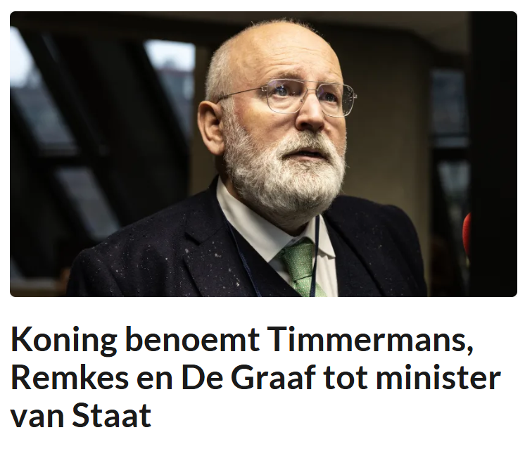 SanderSassen's tweet photo. Politici die alle connectie met het Nederlandse volk hebben verloren, aantoonbaar geleefd hebben in hun eigen waan, hun eigen bubbel, worden door de koning tot Ministers van Staat benoemd. Onbegrijpelijk.

Bron: https://t.co/CbBYBpdpmE https://t.co/ZZDTtxHfeO