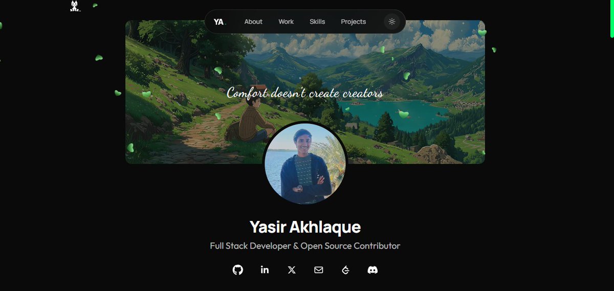 ___Yas_bytes_'s tweet photo. Finally updated my portfolio.
Started with "I'll just make a few changes" and somehow ended up rebuilding half of it 💀😂

Have a look: https://t.co/p2VbaejzZ4

Hopefully... I won't redesign it again anytime soon 😭 https://t.co/XfTAOvHvjD