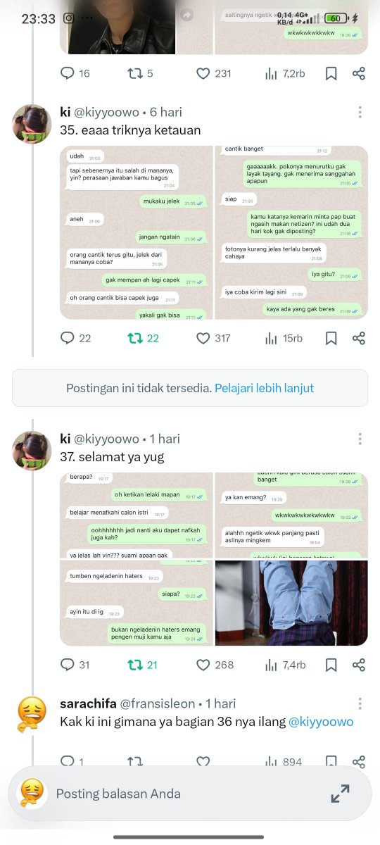 fransisleon's tweet photo. @kiyyoowo Ada kak ki aku udh buka profil kak ki, kalo yg nyambung gini doang putus nya https://t.co/A27T6uYMCH