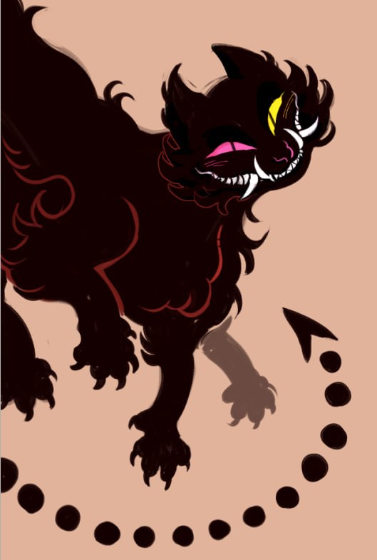 _lifff_'s tweet photo. this kitty looks different every time I draw them, but I think it’s fun though lmao 

liquid cat creature

#deltarune https://t.co/pyeaccKvGM