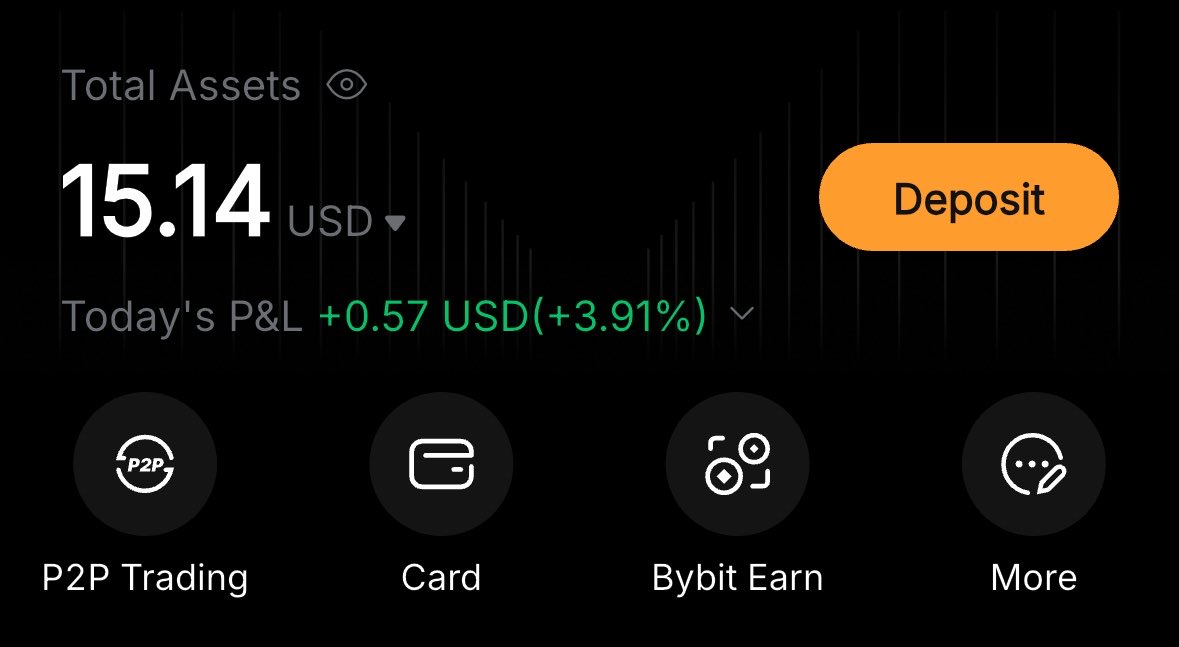 AyeRobert004's tweet photo. Someone just slid into my DMs saying this na my only balance left๐ญ
Bro sent me screenshot of $15.14 on Bybit like say na evidence of suffering ๐
I thought I was the only one facing this kind heat for real.
Crypto don finish everybody pocket?
#CryptoLife #Bybit #BearMarket https://t.co/BASQEwLNKo