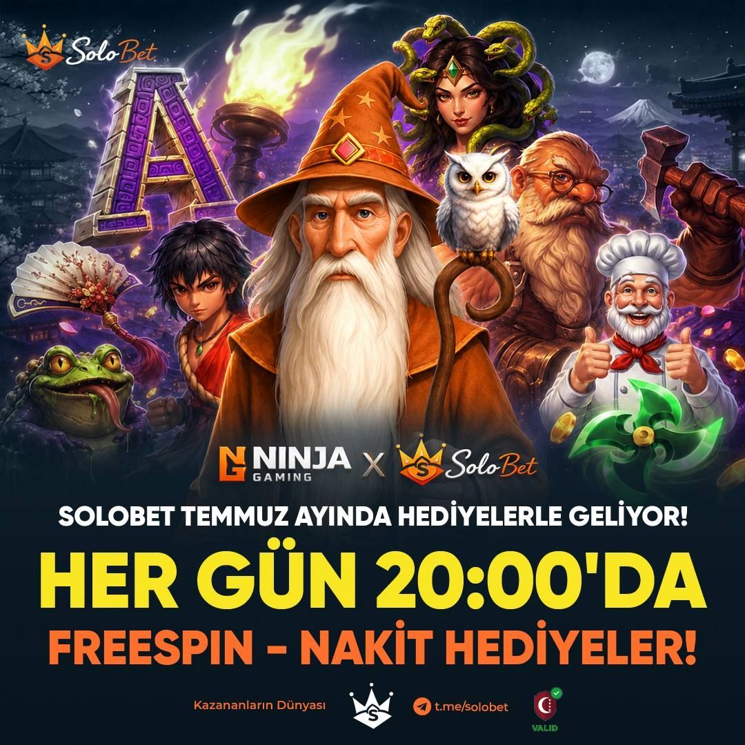 solobet_giris's tweet photo. 👑 SOLOBET'TE AY BOYUNCA ETKİNLİK!

💰 Temmuz Ayı Boyunca Her Gün,
🎁 Nakit/Freespin Bonuslar İçin,
⏰ 20:00 Saatinde Sadece Telegramda!

💭 Kaçırılmayacak fırsatlardan yararlanmak için bildirimlerini açmayı unutma!

Güncel Giriş : https://t.co/uF4rmJKVbk https://t.co/g71WScTtZu