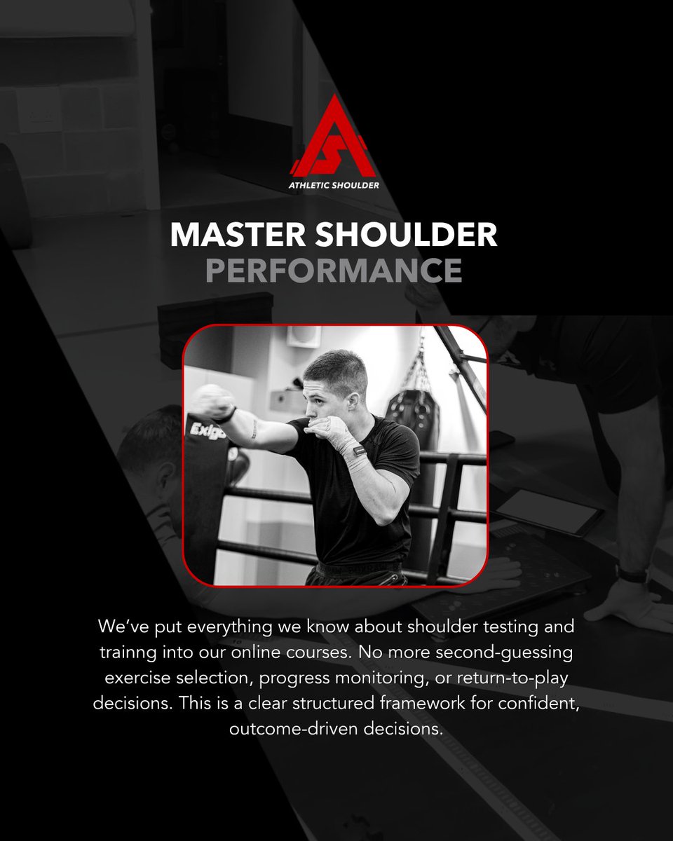 AthleteShoulder's tweet photo. No more guesswork. Just a proven system you can apply anywhere from the clinic to the weight room.
๐ฅ Get 15% off with code ASH15 at checkout.
๐ https://t.co/GEl1FnPHXW
#ShoulderTraining #SportsPhysio #StrengthAndConditioning #AthleteRehab #ShoulderRehab https://t.co/CYzZ1aXnCs