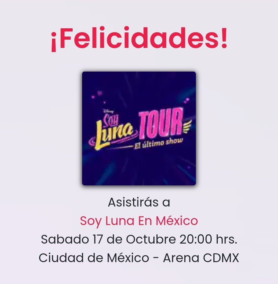 esmectofe1d's tweet photo. Si alguien buscas boletos de soy luna tengo para cdmx zona café, morada , celeste  y vip https://t.co/SqPQ0zrKDL