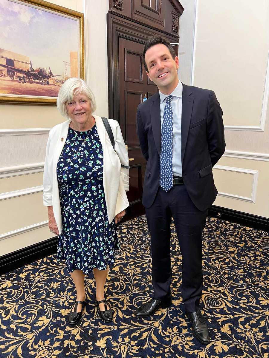 colmflynnire's tweet photo. I’m sitting on a flight from Dublin to Washington, D.C. and am shocked to read the news of the possible murder of Ann Widdecombe.

I had the pleasure of interviewing Ann in London last year. It was a wide-ranging conversation covering everything from her love of her cats to her life in politics and her deeply held Catholic faith.

Whatever people thought of her politics, I found her to be exceptionally kind, warm and generous. One thing that stayed with me was that after the cameras stopped rolling, she stayed for a cup of tea and a chat. It was a small gesture, but one that said a great deal about her.