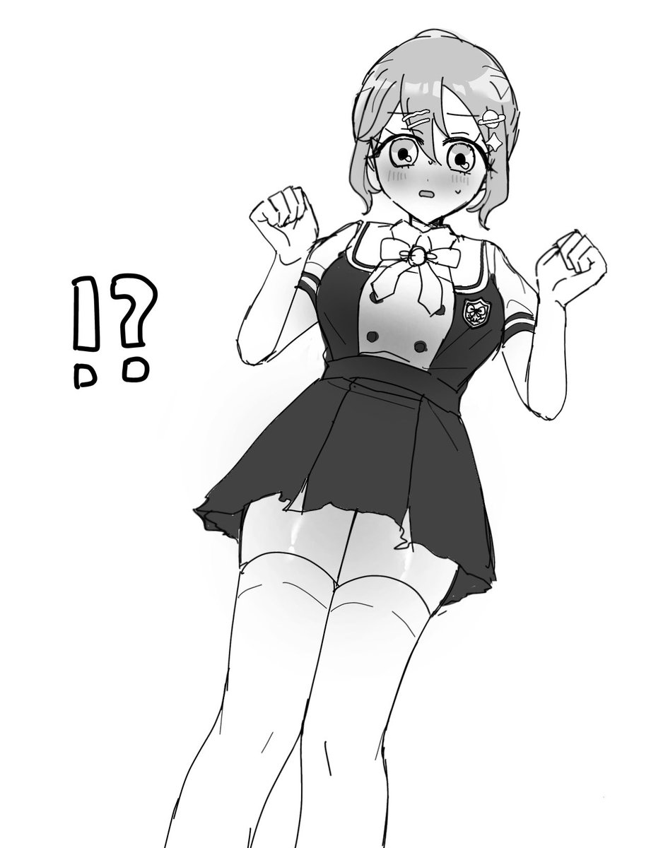 MitaO_123's tweet photo. スカートの丈を奪われてしまったお姉ちゃん……⁉️※ニーソは趣味 https://t.co/CMwzynIH25
