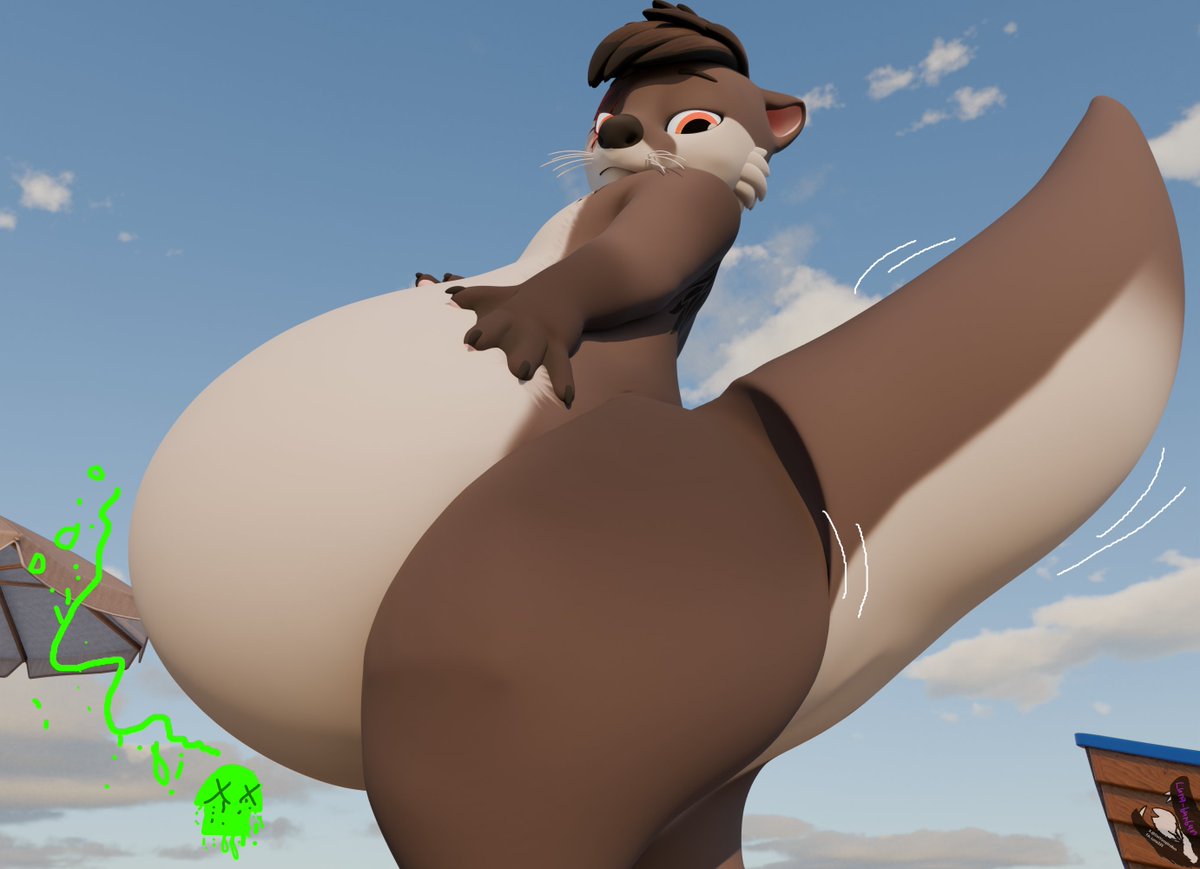 DatVampireBun's tweet photo. Commission for @warxwolf303 and AngelShiba :3
#vore #otter https://t.co/f29iluYjmr