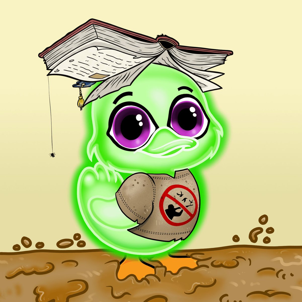 Arli___'s tweet photo. Meet Casper.
Found him scavenging an abandoned library , searching for books of the dark arts.
#YuckTag Keep the chain going @Clayton_crv 🦆#StayYucky https://t.co/BPwKMLMzA2