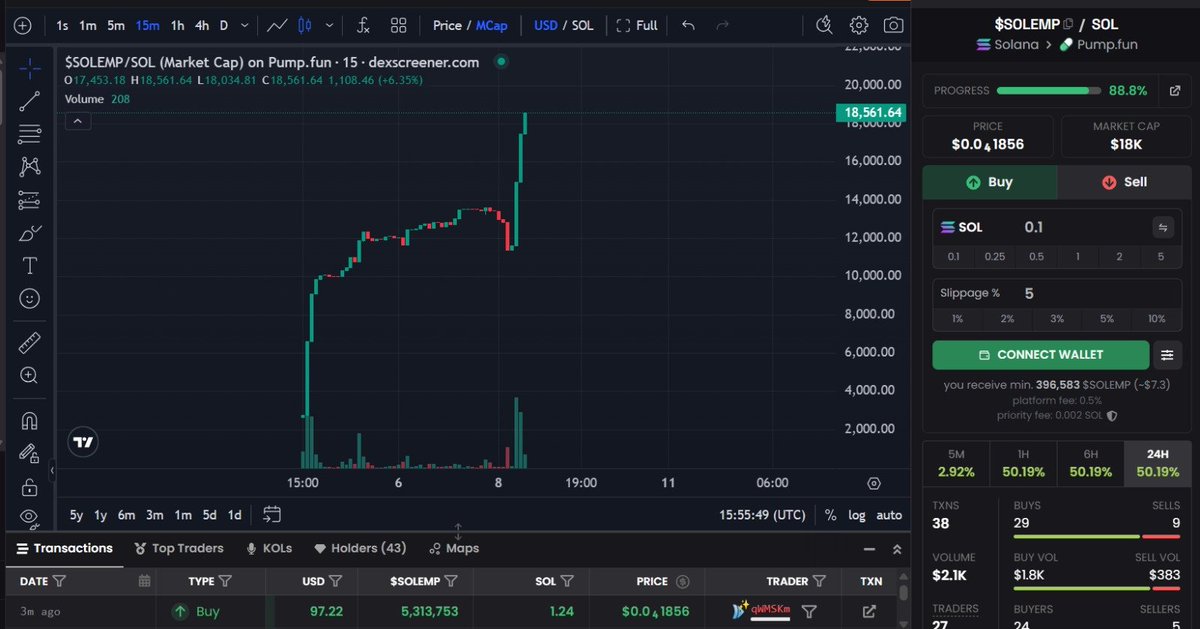 Influence100X's tweet photo. Promise Done @solana @Pumpfun 

Heading Bonding Curve 👊💥

🛒 Buy: https://t.co/6LlXzydoBW

🎯BIG ANNOUNCEMENT: The $100 #SolEmpire Holding Challenge! 🧨🚀

Are you ready to ride the curve? 🚀 
1️⃣ Buy a minimum of $50
2️⃣ Hold until we hit the Bonding Curve
3️⃣ Get rewarded up to $100!

🎁 Total rewards will be distributed to the Top 20 Holders. Secure your spot now!

📊 Chart: https://t.co/nq8otbuUB0

💬 Join us: https://t.co/4z6u6iI6kp

#Pumpfun #Solana
