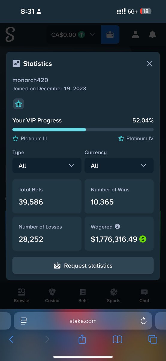 DDG77_'s tweet photo. @StakeEddie @Stake I have been a user of stake since 2023. Have wagered more than $1.5M. Have grinded to plat 3. Please help me gain my account back. Support team keeps asking for transactions made by the hacker not me. I haven’t had access since Dec 2025. 
@Trainwreckstv @Xposed pls help me. https://t.co/loEImR3jv8