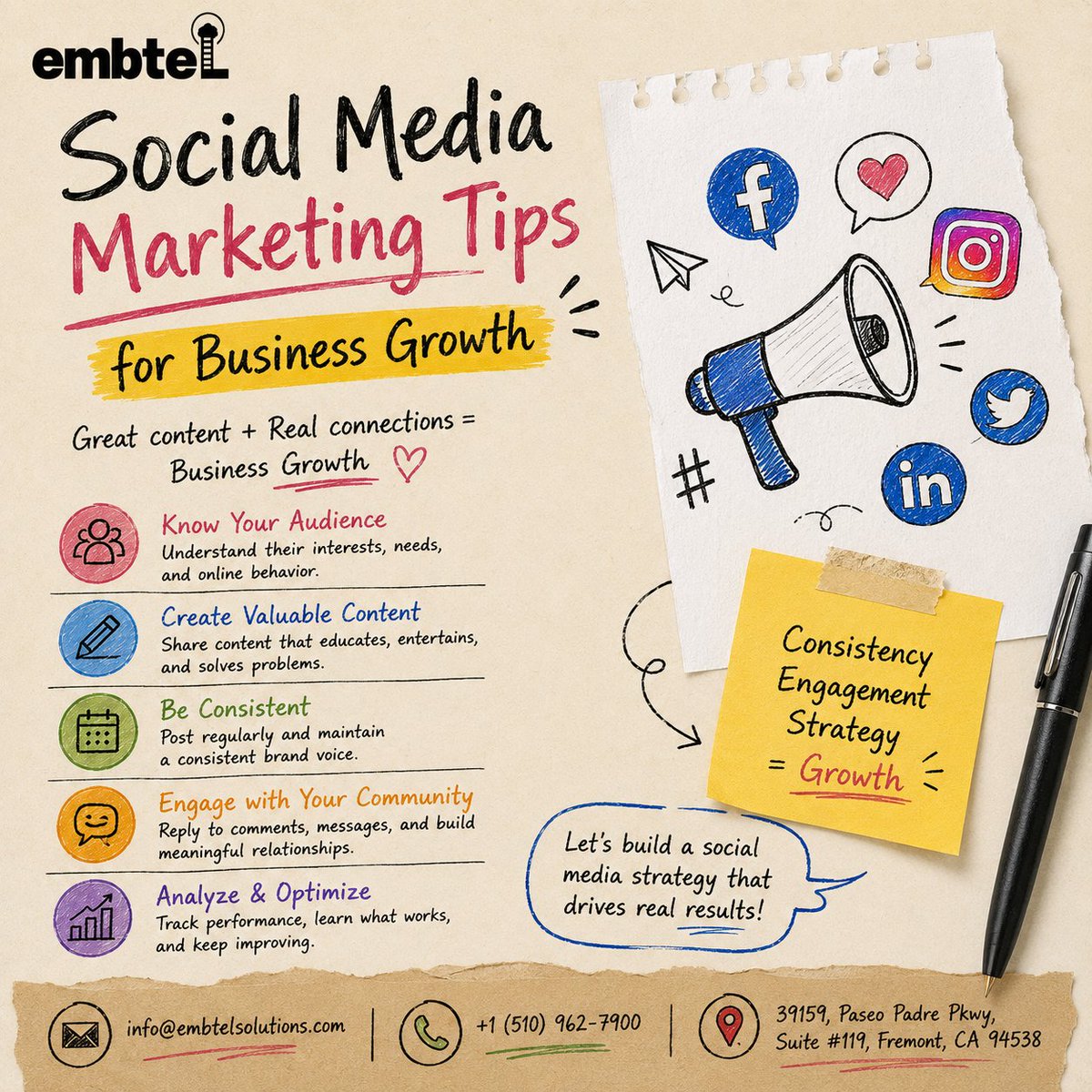 embtelsolutions's tweet photo. 📱 Social media is more than likes—it's about growing your business.
From Social Media Marketing to AI, SEO & Websites, Embtel Solutions helps you grow.
🌐 https://t.co/VyinxR4GYh
#SocialMediaMarketing #DigitalMarketing #BusinessGrowth #EmbtelSolutions https://t.co/oKCzatwuO7