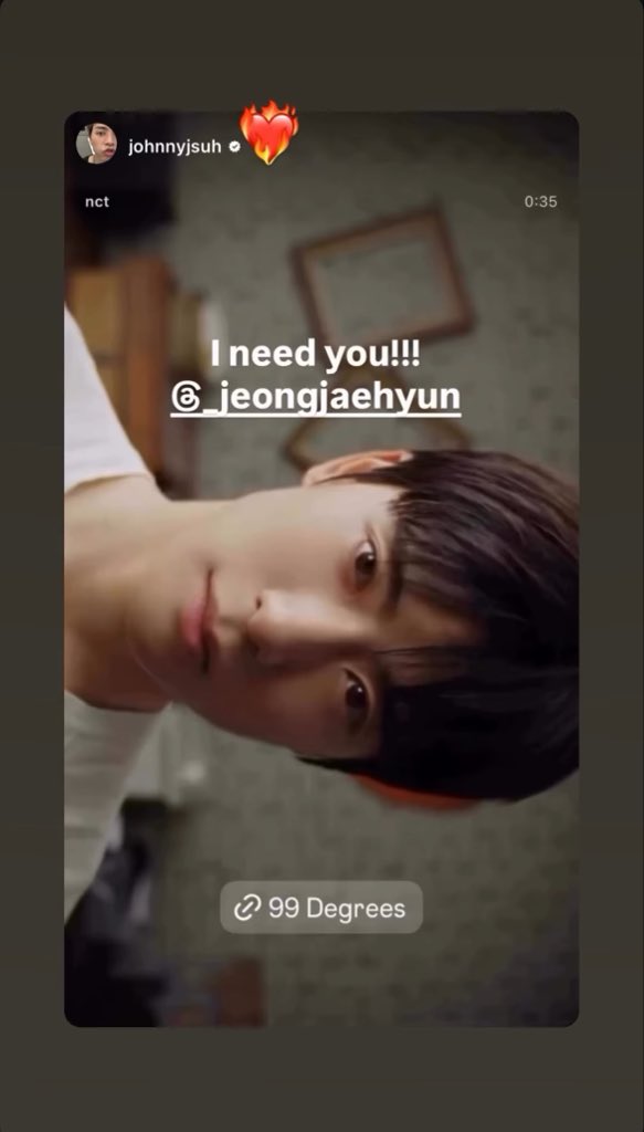 jaehyunpetals's tweet photo. Jaehyun reposted Johnny's Instagram story

Johnny: I need you!!! _jeongjaehyun

Jaehyun: ❤️‍🔥

#JAEHYUN #재현 #NCT재현 https://t.co/HR9NAdrWpH