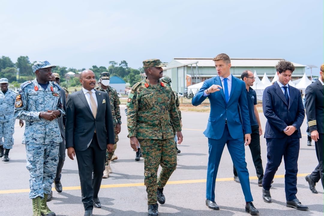 ChimpReports's tweet photo. .Gen. Muhoozi Kainerugaba Commissions New Military Aircraft #ChimpReportsNews @mkainerugaba @ChrisOMagezi 
https://t.co/rn1uwA4I2d https://t.co/bODI15iPRe