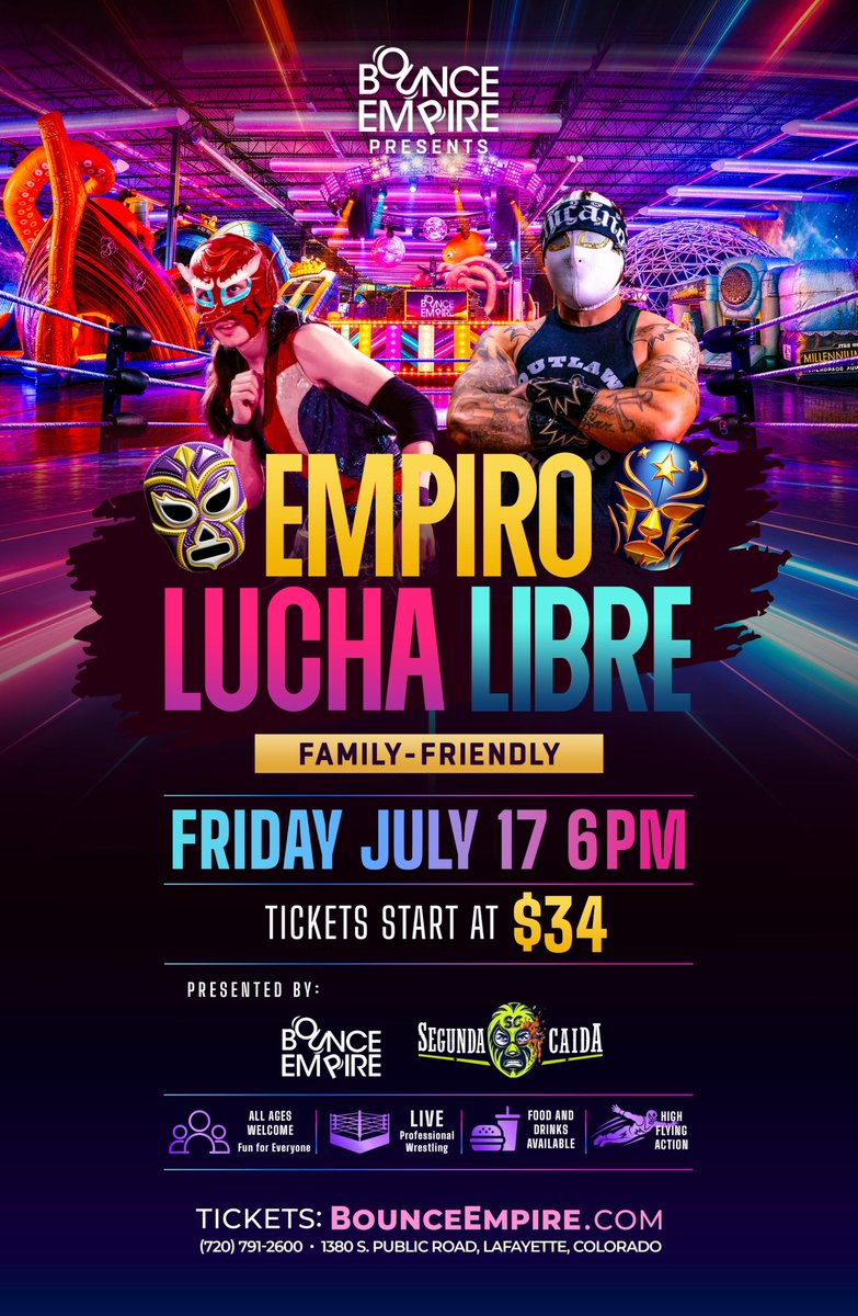 ScaPhil52392's tweet photo. I am helping run this show with @rmpwrestling. If you are in the Denver with kids come watch some guys do crazy shit off of giant inflatables! https://t.co/gKGw9JIwBl