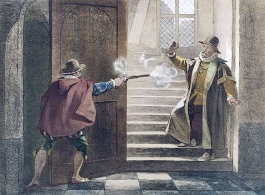 historyinfamy's tweet photo. The Assassination of William the Silent
#OTDf July 10, 1584, William I of Orange, also known as William the Silent, was assassinated in his home, the Prinsenhof in Delft, Holland. He was shot by Balthasar Gérard, a Catholic Frenchman who opposed William’s leadership of the Dutch struggle against Spanish rule.
William of Orange became the central figure of the Dutch Revolt, fighting for the independence of the Netherlands from the powerful Spanish Empire. His death was a major blow to the rebellion, but his vision helped inspire the continued fight that eventually led to Dutch independence.
#OnThisDay #OnThisDate #TodayInHistory #ThisDayInHistory #HistoryFacts #HistoricMoment #History #Renaissance #DutchRevolt #DutchHistory #WilliamOfOrange #NetherlandsHistory