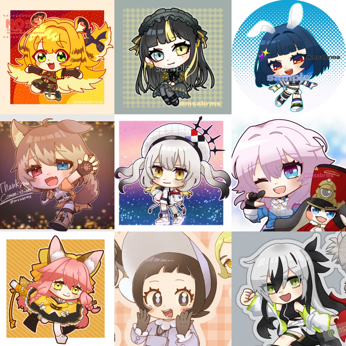 msabrms02's tweet photo. @choa_x_x 初めまして、みそかと申します。
ちびキャラを描く事が得意です！
つなぐにて承っております✨
固定ポストに他参考イラストやご依頼についてまとめてありますのでご確認いただけますと幸いです。
ご縁がありましたら、何卒宜しくお願いいたします。 https://t.co/kSisaqb4am