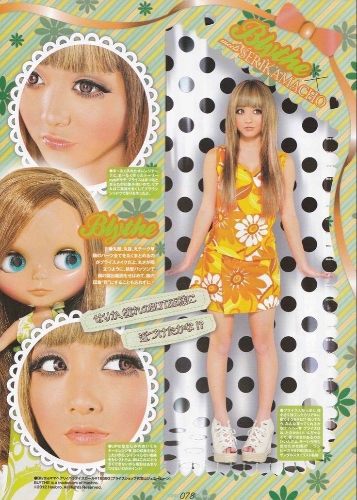 thepinkernet's tweet photo. blythe inspired gal makeup ♡ https://t.co/KMhK3hygly