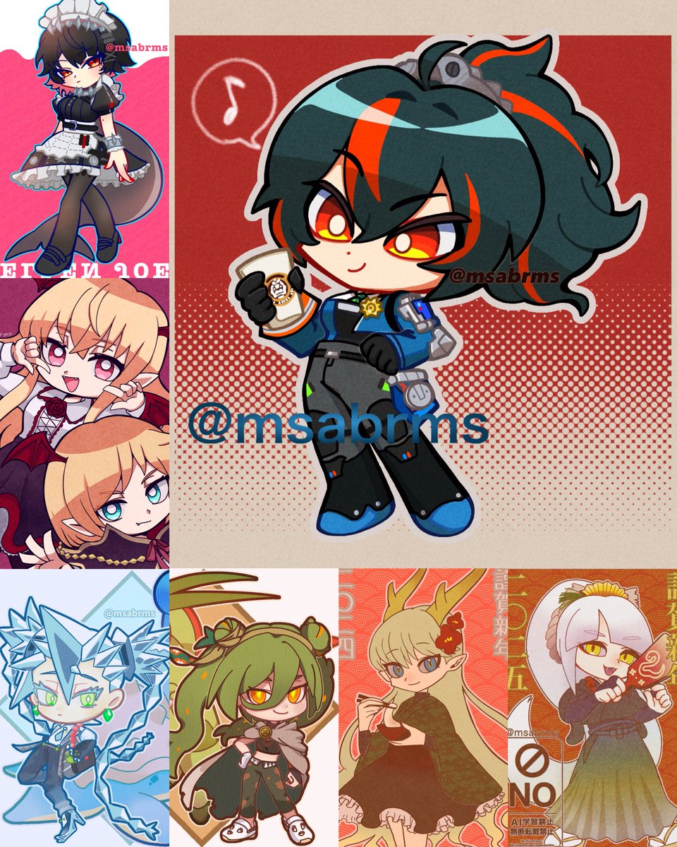 msabrms02's tweet photo. @llmellyllsub 初めまして、みそかと申します。
ちびキャラを描く事が得意です！
固定ポストに他参考イラストやご依頼についてまとめてありますのでご確認いただけますと幸いです。
ご縁がありましたら、何卒宜しくお願いいたします。 https://t.co/ZLk2dBrnFv