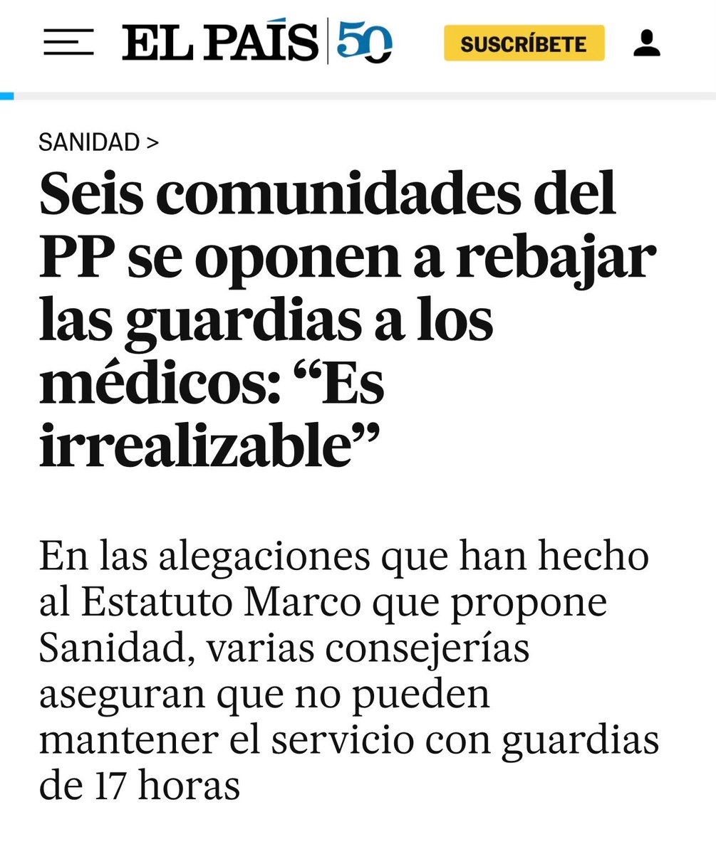 Monica_Garcia_G's tweet photo. Lo que le pasaba al PP con el Estatuto Marco, es que no puede soportar que eliminemos las guardias de 24h. https://t.co/hUo8850nuH