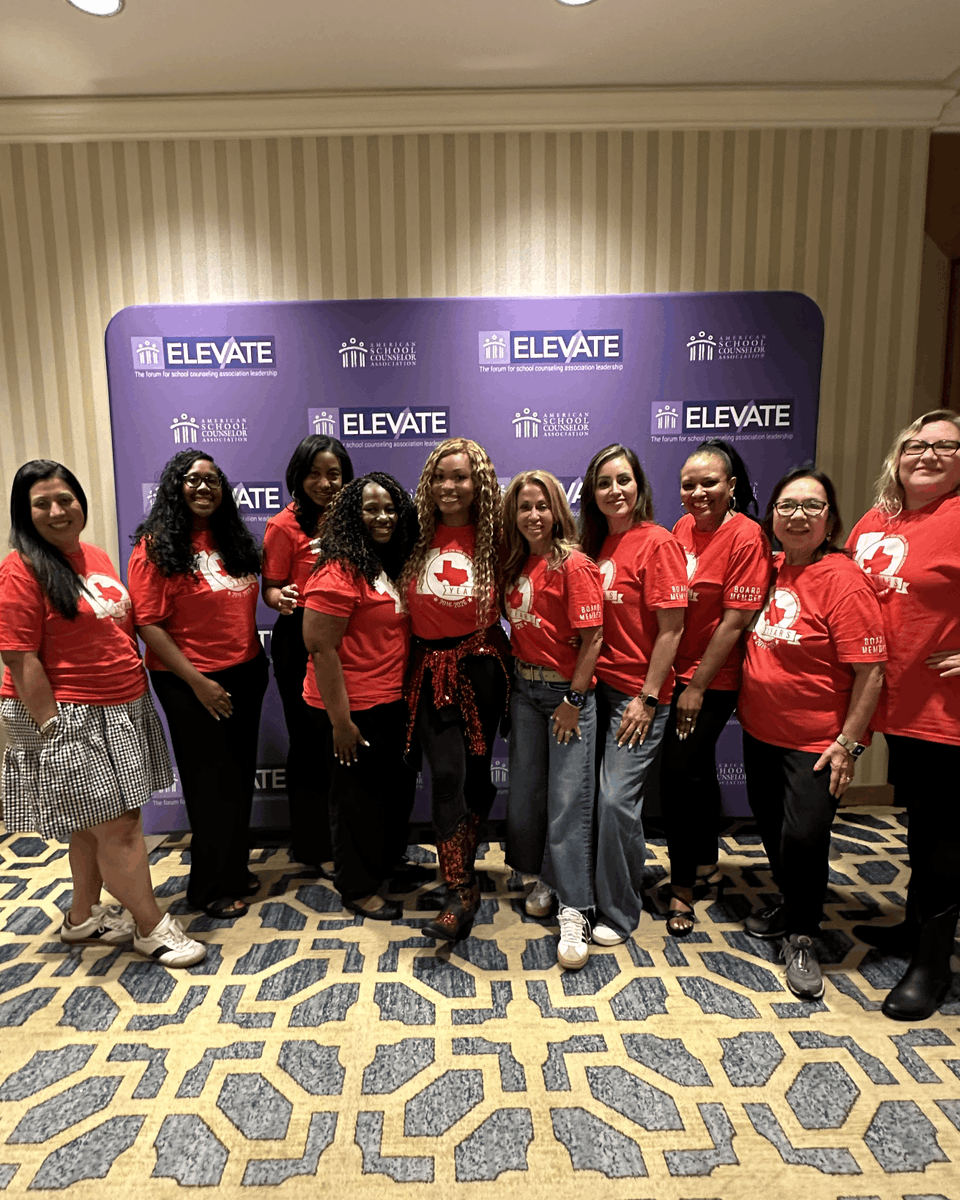 LSSSCA1's tweet photo. Your LSSSCA Board is hard at work! โค๏ธโญ This week we're at #ASCAElevate learning, collaborating, and planning for the future so we can better serve YOU. Stronger leadership. Stronger association. Stronger support for Texas school counselors. ๐ค โจ#ASCAconference #NewOrleans https://t.co/XM8OXcAtzD