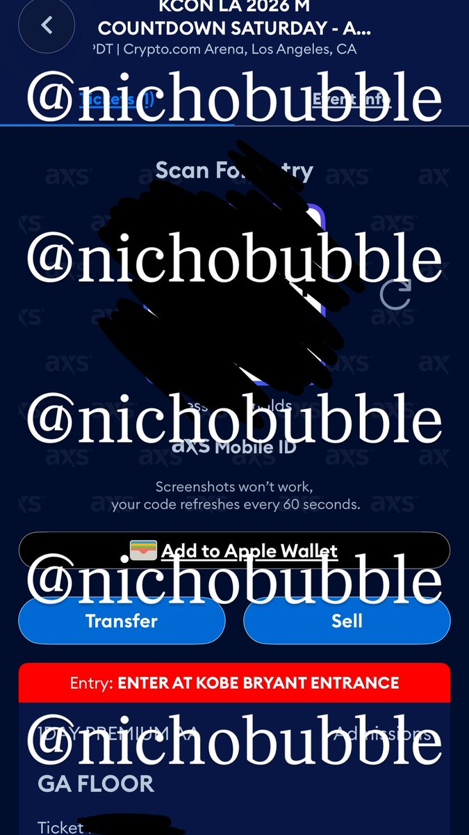 nichobubble's tweet photo. WTS / selling kcon la day 2 M Countdown ticket 

1day Premium (GA floor)  with soundcheck 

‼️ Does NOT include festival grounds ‼️

Price: looking for $350 but willing to take offers 

🏷️kcon la day 2 yeonjun p1harmony zerobaseone illit izna taeyong modyssey https://t.co/9IOWCjLNVw