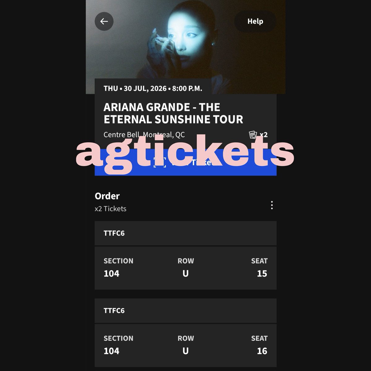 ariana grande ticket resale ⋆˙⟡ tweet media