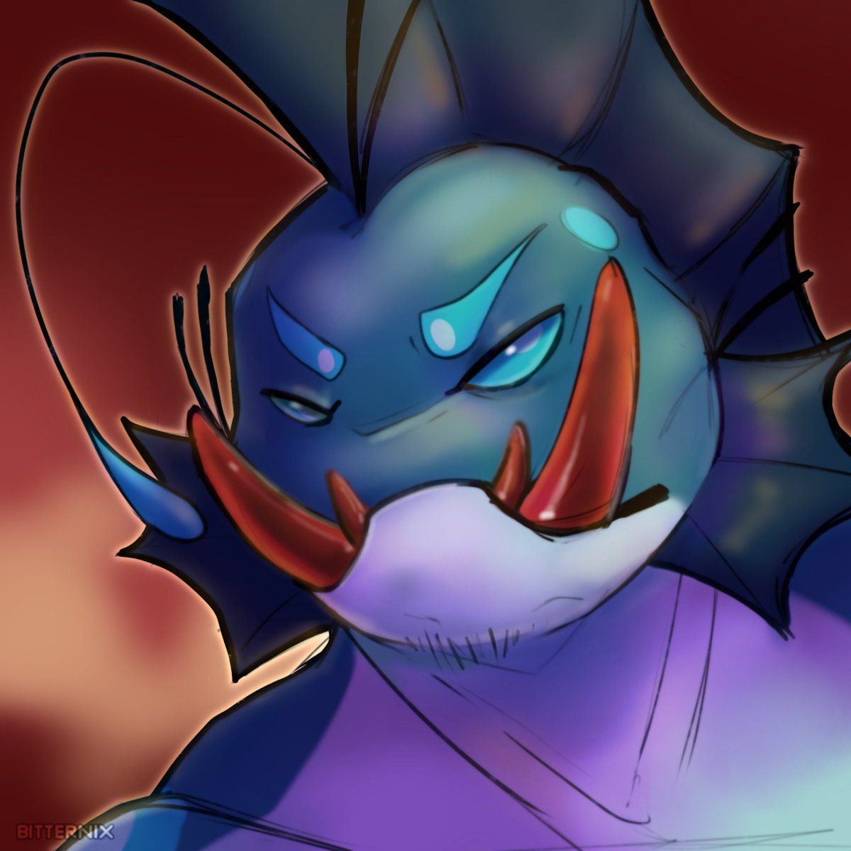 bitternix's tweet photo. Two sketch icons I made at the beginning of #Artfight2026 

The first character belongs to LemonSharkLab (On AF), second one to Pewien_Kot (On AF) https://t.co/08F6ggpZPn
