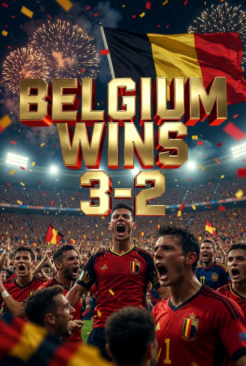 lincongwe's tweet photo. @earnlabcom Spain 2 - 3 Belgium https://t.co/xjLE3QuuPN