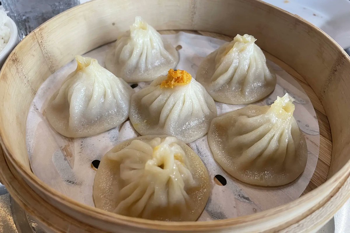 DMagazine's tweet photo. Lulu Du spent decades folding dumplings at a seven-star resort in China. Now North Texas gets to enjoy her handiwork. https://t.co/NZYkrGQQc2 https://t.co/JPKi0yg1x4