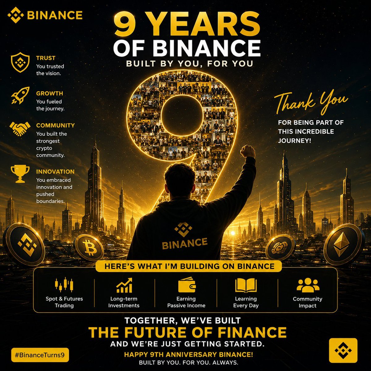 mayabotti6764's tweet photo. Binance has helped me build an amazing crypto community, connect with people worldwide, and turn my passion into opportunities.

Here's to 9 years of innovation and to building an even bigger future together.❤️

Happy 9th Anniversary, Binance!❤️

#BinanceTurns9 @binance https://t.co/iwDYTMIN77