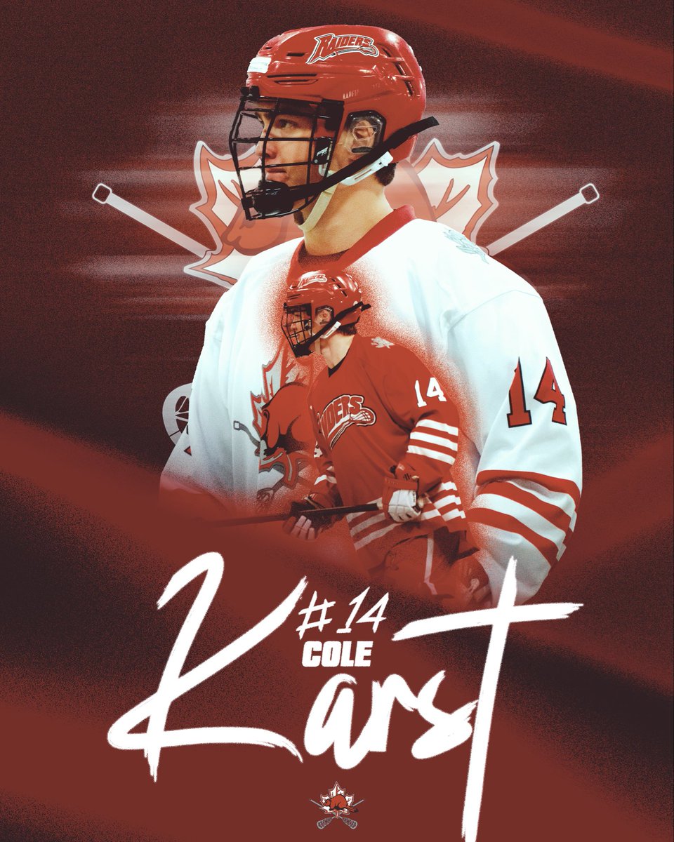 raidersjralax's tweet photo. Karst
One of those defenders you never have to worry about. Out there doing the little things right every single shift.
Thank you Cole for all your years as a Raider and everything you’ve brought to this team 🦫 #raiderforever https://t.co/GCBsQurIDl