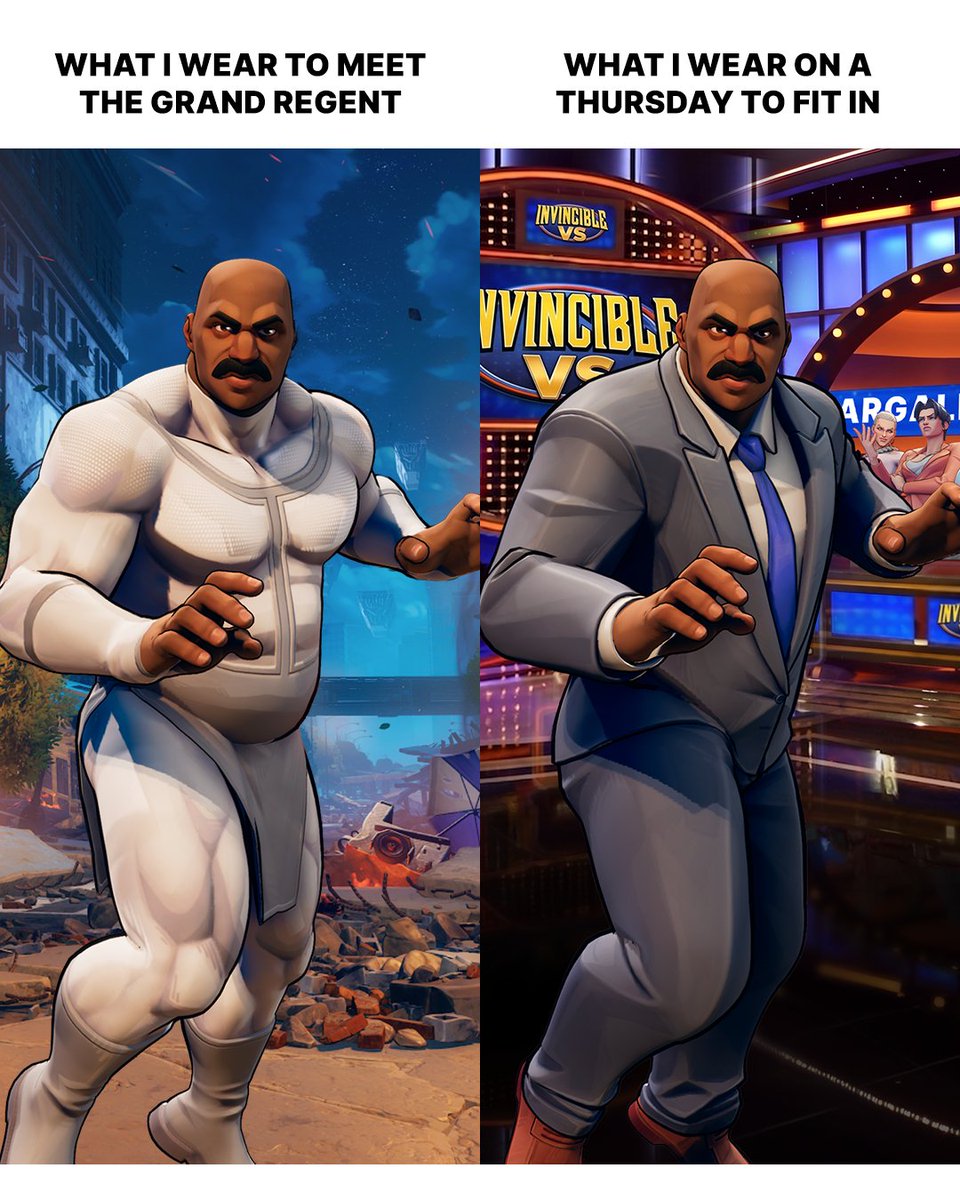 InvincibleVS's tweet photo. Maybe becoming a game show host was the best way to hide on Earth. https://t.co/UTbdTKlXIq