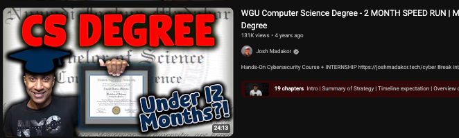 Jayson_ssh's tweet photo. @washingtonpost When I was attending Western Governor's University, I met students who were "speedrunning" their degrees. 
I met one who completed his B.S. in a week, and was on track to complete his M.S. in a month. 
Their primary hack was Sophia, take courses before enrolling. https://t.co/zndC3baCHq