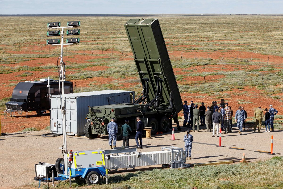 GuyPlopsky's tweet photo. "Last month, the ADF successfully employed a prototype ground-based active missile defence system to engage an airborne target with a Standard Missile-2, at the Woomera test range in South Australia during Exercise Taipan Strike 26.

The missile firing integrated an Australian radar that communicated with a United States weapon control system and missile launcher, to shoot down a cruise missile target [(BQM-74E Target Drone)] with an Australian missile. This followed a period of close collaboration, innovation and engineering to produce this successful prototype.

Australian industry partner CEA Technologies worked with Lockheed Martin to complete this first-of-type integration between a CEA radar and the Aegis Combat System."

Link to full press release:
https://t.co/Li3twSgx7k