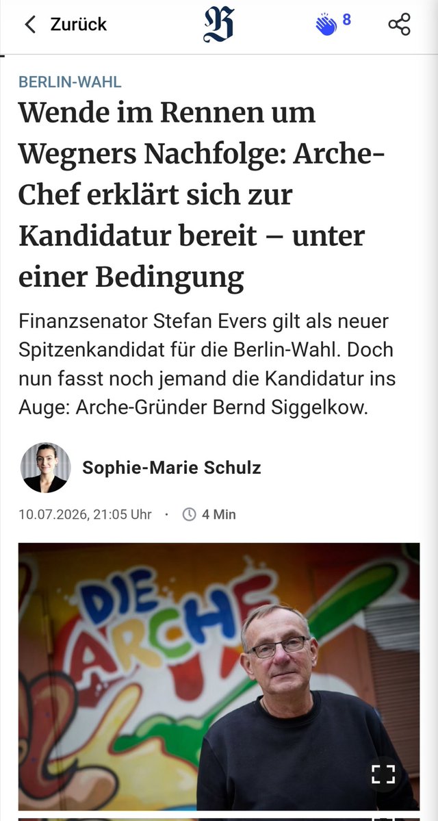 GGLuthe's tweet photo. Mit Bernd #Siggelkow - dessen Weihnachtsfeiern für Kinder in der #Arche ich schon vor über 20 Jahren unterstützt habe - gewänne die #CDU in #Berlin nicht nur einen mit einem klaren Thema verbundenen Kandidaten statt eines Berufsfunktionärs, sondern auch Kompetenz im Bereich #Soziales - zentral im Wettbewerb mit der umbenannten SED - und vor allem Glaubwürdigkeit in echten Werten.
Das wird sich aber der Apparat aus Mandatsmaden nicht trauen, denn dann würde ihre eigene Profillosigkeit überdeutlich.