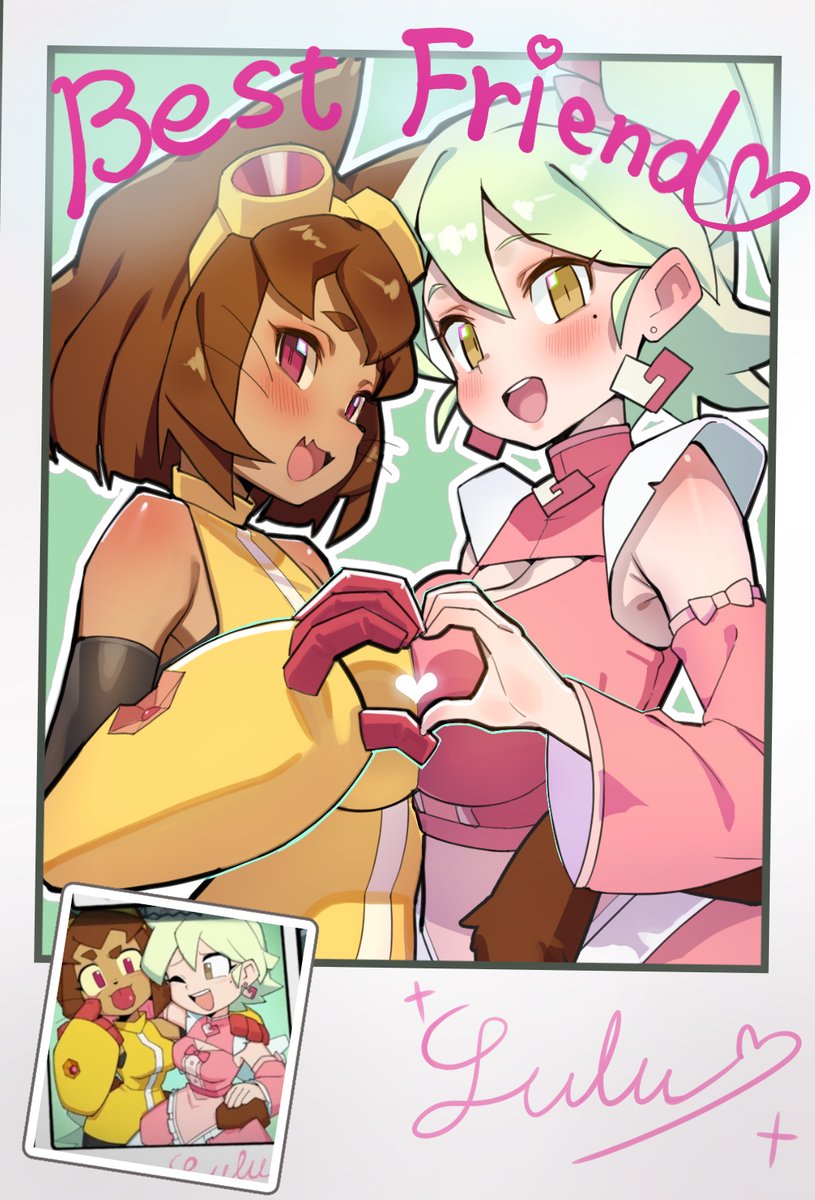 LifeisPI314's tweet photo. Kit &amp; Lulu - Best Friend♡...?
I wanted to draw them as two very, very close friends... maybe a little too close? 🫶💖✨
#gameoverse https://t.co/DQXvntRpIP
